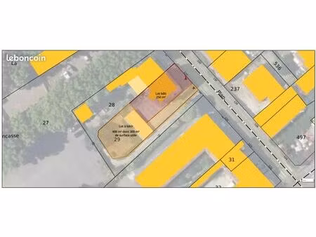 terrain 250 m² viabilisé avec projet – rare sur le secteur la roseraie