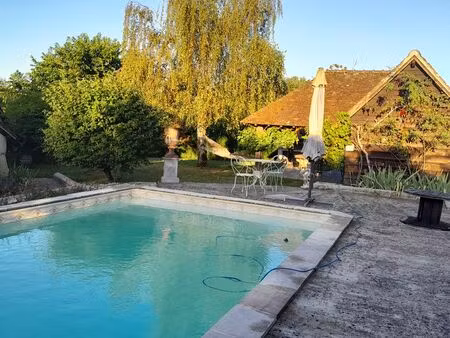 maison dans la campagne avec piscine en sud touraine