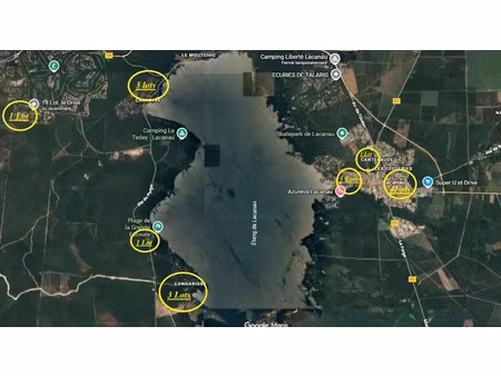 vente terrain 1300 m² à lacanau (33680)  530 000 €