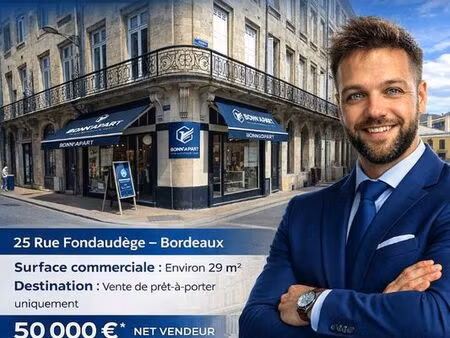 local commercial 29 m² bordeaux