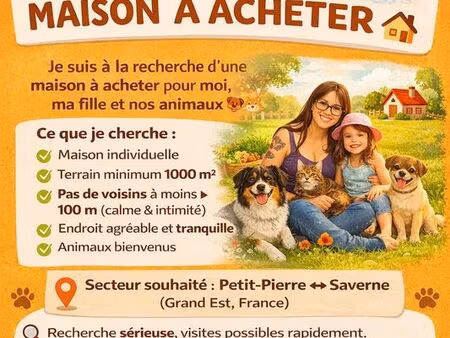 recherche achat maison