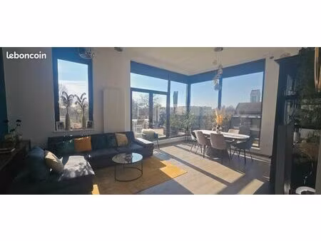 bel appartement familial en attique – 100 m²  terrasse 50 m²  quartier calme