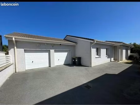 maison plain-pied 113m² – 4 ch – double garage