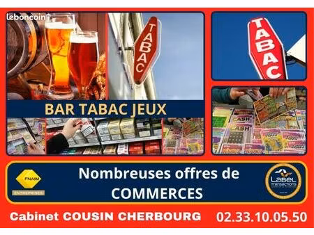 fonds de commerce bar valognes