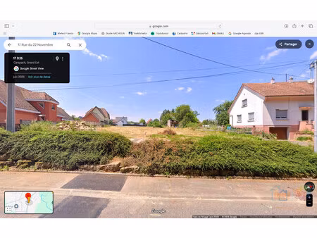 terrain constructible viabilisé 11 97 ares carspach