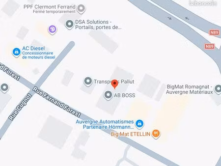 dépôt à louer avec bureaux - romagnat