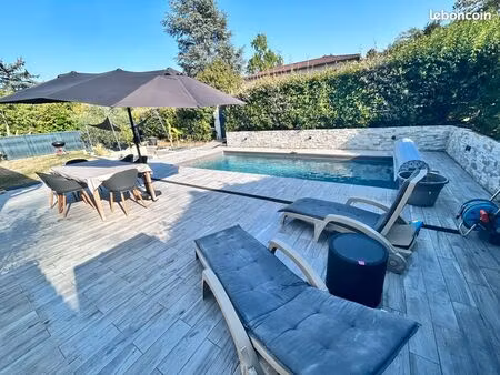 maison t4 + appartement indépendant avec piscine