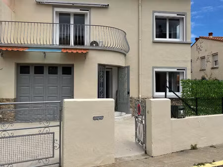 maison de ville  3 faces  r+1  f6  jardin  garage et cave en sous-sol