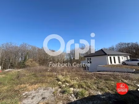 terrain à vendre à oeting  754m2  constructible  viabilisé  situé dans une impasse