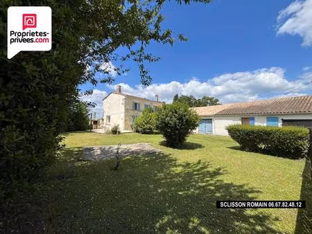 maison gemozac - 115 m2 - 2 chb - studio - piscine - dépendance prix 228 778 hai