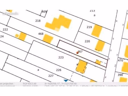 terrain à bâtir / constructible à toury