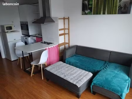 t2 43m² meublé en duplex + cave + parking