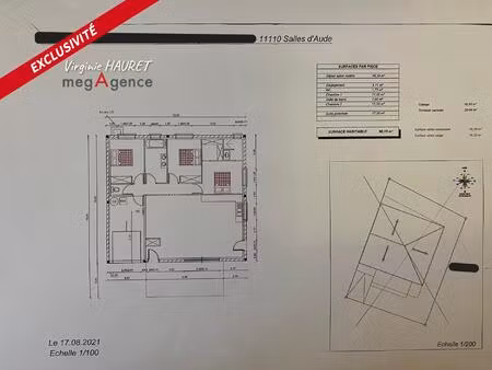 villa recente - plain pied - 3 chambres - veranda - jardin - garage