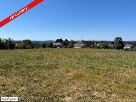 entre brive et tulle - terrain à bâtir -1417 m² - idéal plain pied
