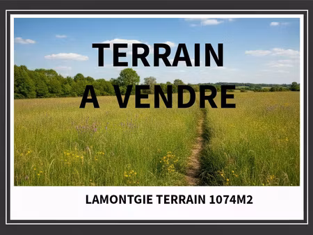 10 min issoire est - terrain constructible 1074m2