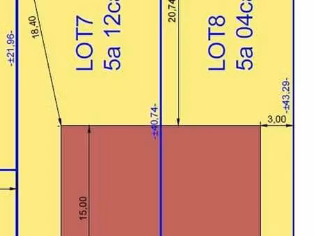 bouwgrond geschikt voor halfopen bebouwing