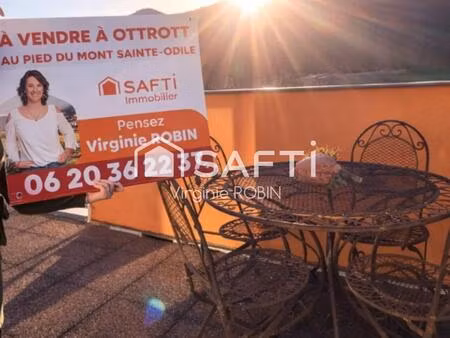 superbe 4 pièces duplex en attique  2 terrasses  cave & garage