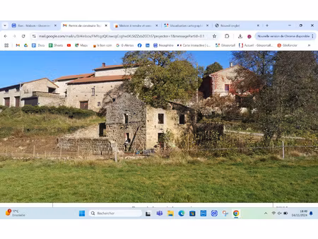 terrain 1100 m2 usson-en-forez