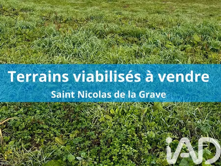 terrain à bâtir à saint-nicolas-de-la-grave (82210)