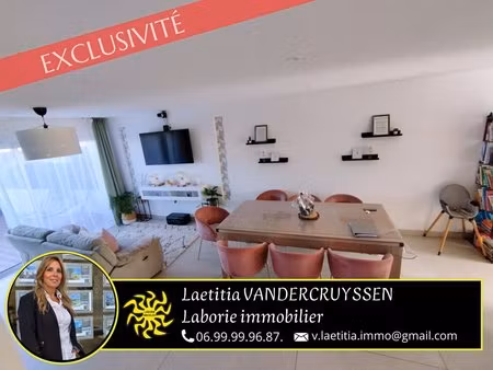 a vendre maison 3 faces 100 m2 avec piscine villedaigne 240000€