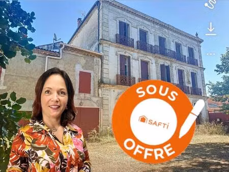 sous offre d’achat grande maison de maitre sur 3 niveaux 370m2 sur thezan les beziers