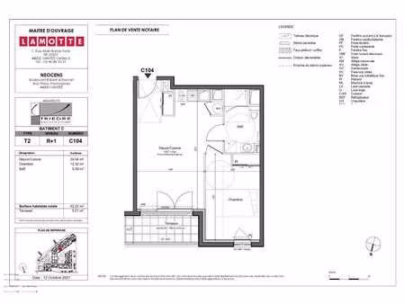 location appartement 2 pièces à nantes pont du cens - petit port (44000) : à louer 2 pièce