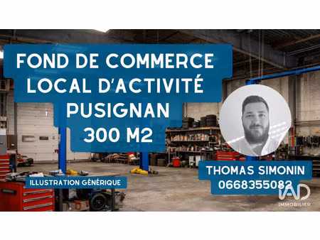 vente commerce 300 m² pusignan (69330)