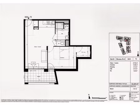 vente appartement 2 pièces 51 m² à saint-sebastien-sur-loire (44230)  270 000 €
