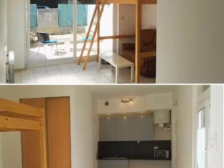 studio + petit jardin libre de suite