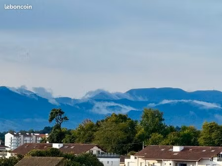 anglet/biarritz superbe t3 88m. rénové. vue montagne (pyrénées) et parc. avec 2 grandes te