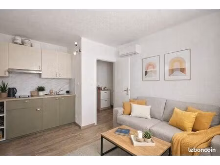 golfe juan – centre / plages à pied – 2 pièces climatisé 29 m²