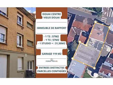 vente immeuble 8 pièces à douai (59500)  230 000 €