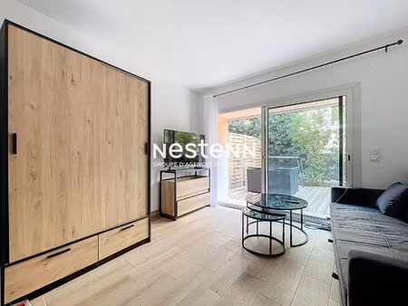 rez-de-jardin - 25m² - refait à neuf - sud-est - loué