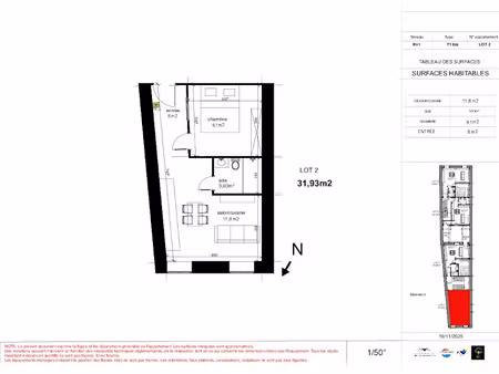 location appartement 2 pièces 31.93 m² à clermont-l'herault (34800)  470 €