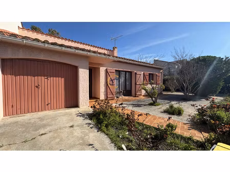 maison 3 faces - garage - canet plage
