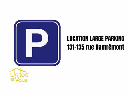 location parking 18.6 m² à paris 18ème (75018)  160 €