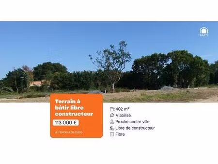terrain à bâtir libre constructeur