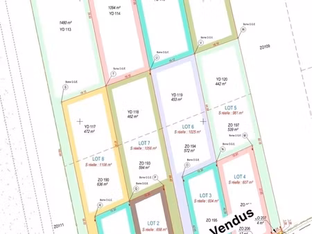 terrain à vendre de 674 00 m² soucy (89)