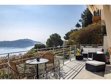 villefranche sur mer - spectaculaire 3p avec terrasse et jardin vue panoramique  garage...