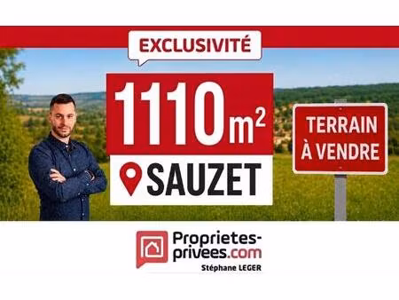 achat terrain 1 110m² sauzet 26740