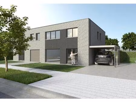 halfopen nieuwbouwwoningen in centrum kaprijke