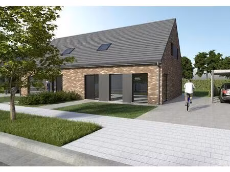 halfopen nieuwbouwwoningen in centrum kaprijke