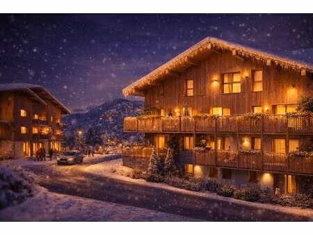 un duplex lumineux de 2 chambres + lit superposé  avec vue sur la vallée du mont-blanc