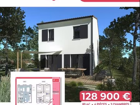vente maison à construire 90 m² belin-béliet (33830)