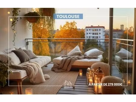 vente appartement neuf 3 pièces 63m2 toulouse - 285000 € - surface privée