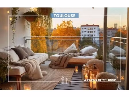 vente appartement neuf 3 pièces 63m2 toulouse - 310000 € - surface privée