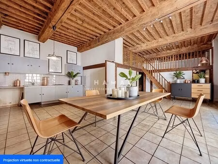 appartement t3 de 73 m² + mezzanine 34 m² avec jardin  rez-de-chaussée croix-rousse