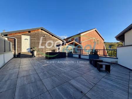 maison avec cour  terrasse et garage - pontcharra sur turdin