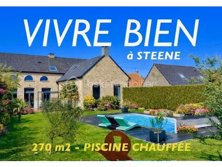 vente maison 7 pièces 270 m² à steene (59380)  599 900 €