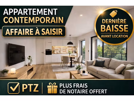 vente appartement 3 pièces 61 m² à voiron (38500)  224 900 €